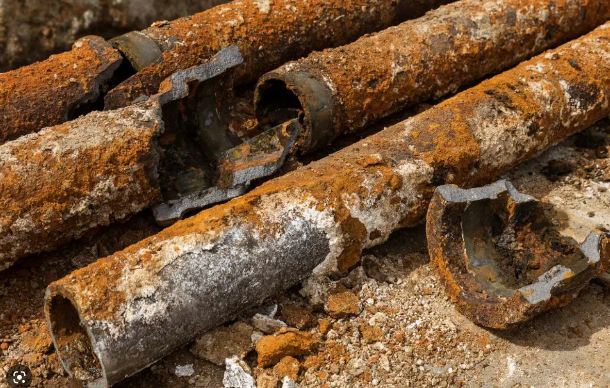 Corroded Cast Iron Pipes